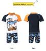 2025 Summer Boys' Teen Swimwear Set: Split Style Swimsuit & Trunks