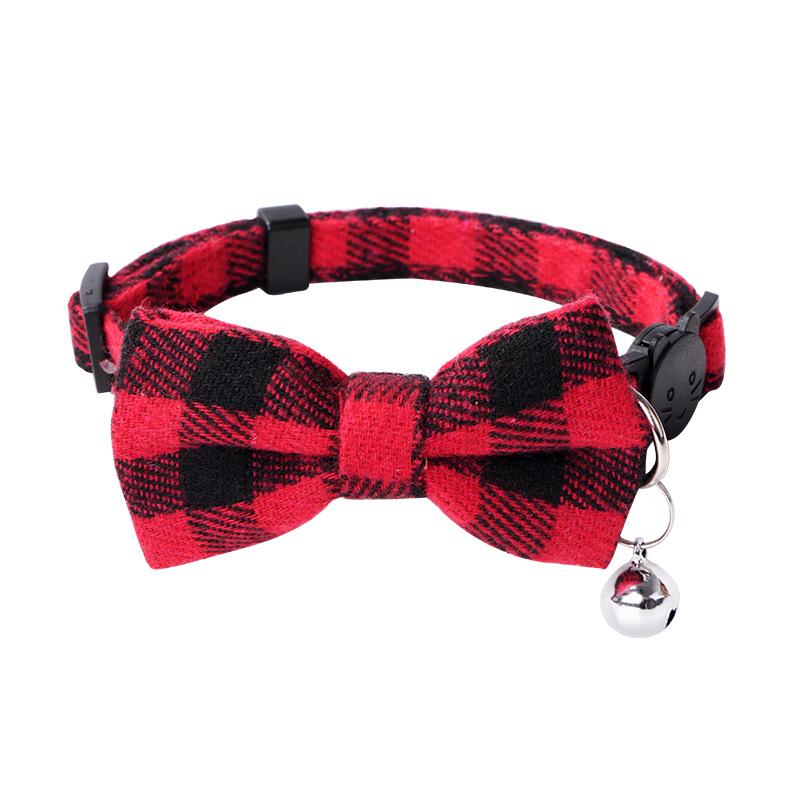 Pet Safety Bowknot Collar with Bell and Anti-Choke Buckle for Cats and Puppies