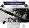 Mouse Pad Katana Japonesa Grande para Computador Escritórios Mesas de Jogo Base de Borracha Antiderrapante Teclado Gamer Mousepad Longos para Mesa