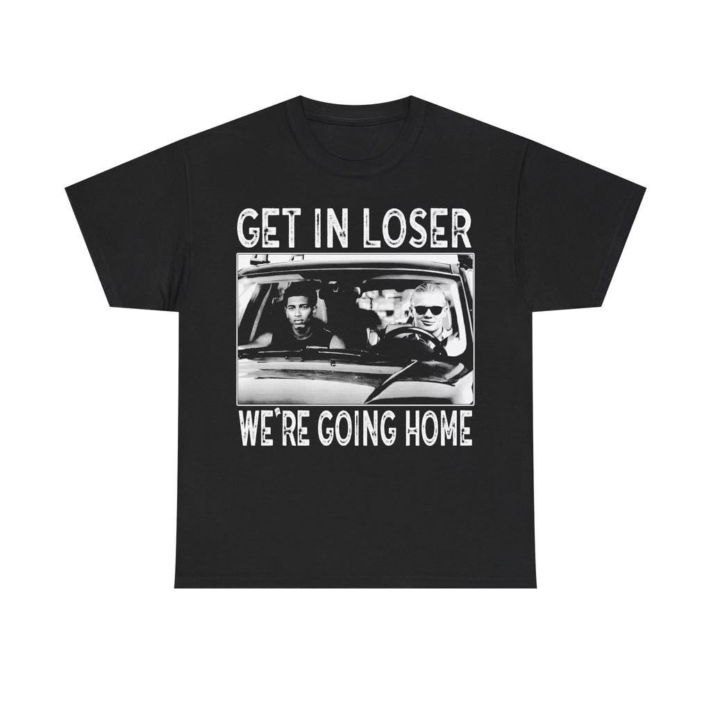 Erling Haaland Jude Bellingham Shirt Get in Loser We're Going Home Football Meme Oversized Streetwear T-Shirt Female Male Clothing
