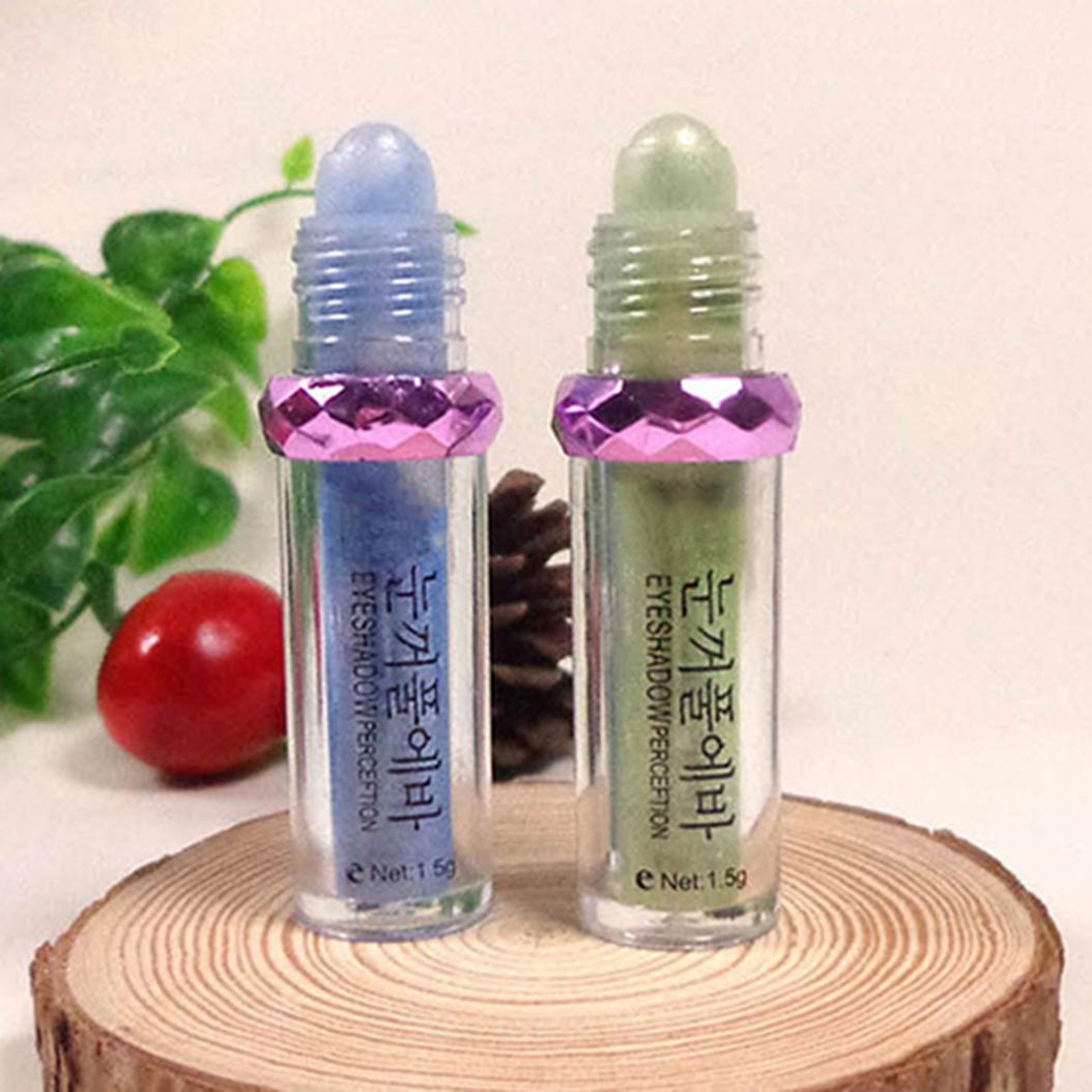 

Женская мода макияж блестящие тени для век ролики пигмент рассыпчатая пудра тени для век