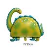 Dinosaur Theme Green Latex Balloon, Large Aluminum Film Dinosaur Balloon Birthday Set Rain Decoration