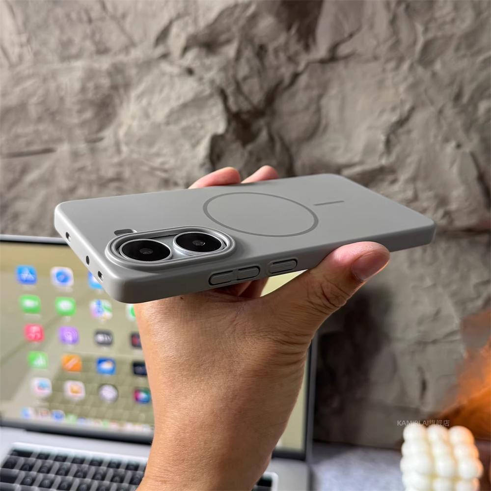 Ultra-thin Solid Color Matte Magnectic Case For Xiaomi POCO X7 Pro F7 F6 M6 F5 X5 X6  Ultra Wireless Charging Slim Hard PC Cover