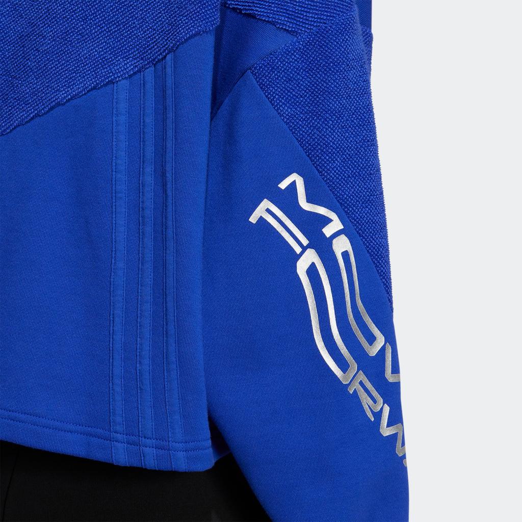 Adidas Neo Alphabet Logo Print Hoodie Women Tops Blue IA6755