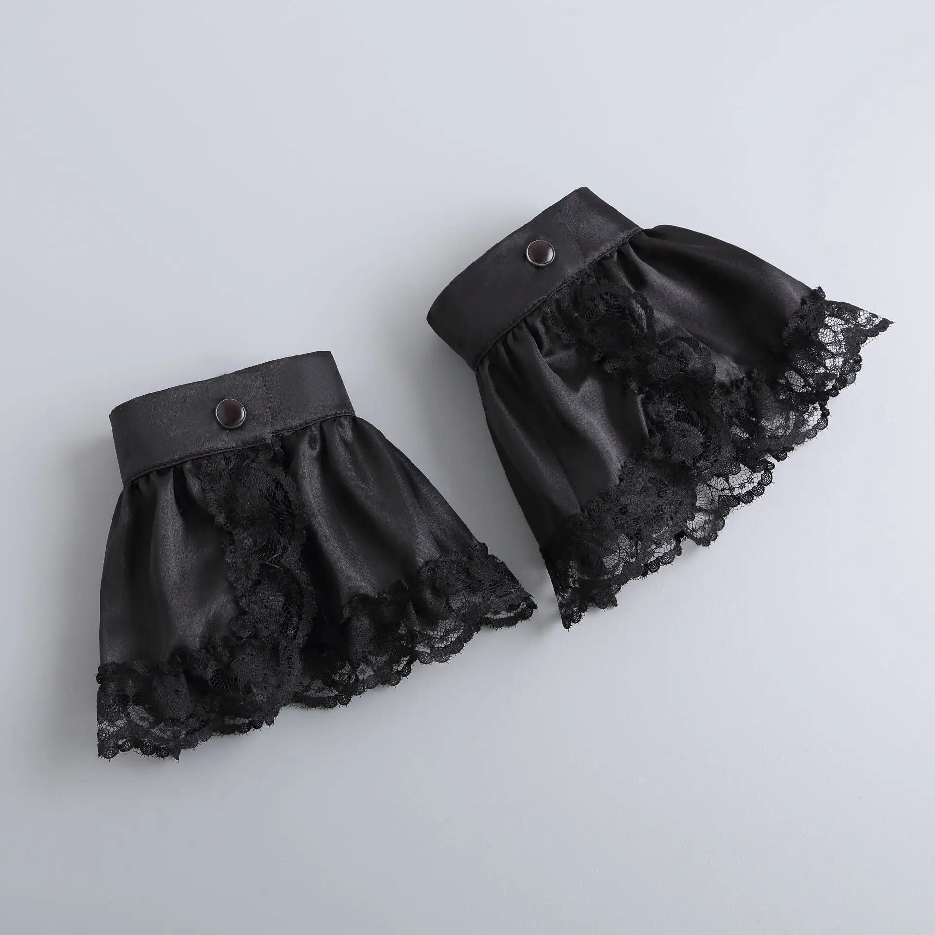 

Трендовый новый воротник рукав-цветок цветок простой однотонный дикий элегантный темперамент воротник цветок модный и изысканный One Size