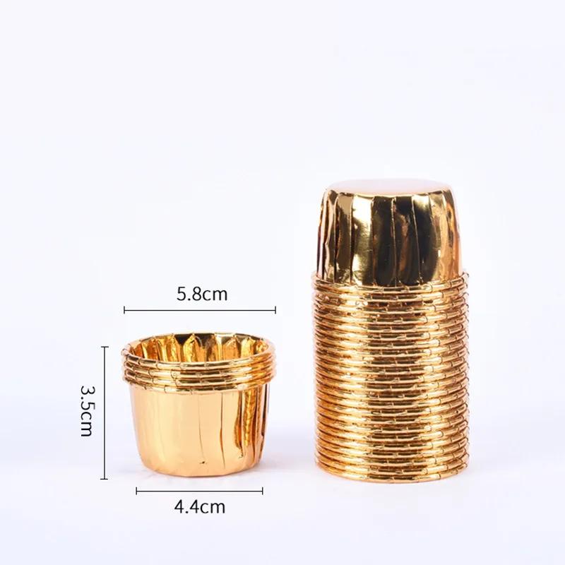 

50pcs Medium Cupcake Oilproof Cake Liner Baking Tool Cup Tray Case Holiday Party Muffin Wrapper Paper