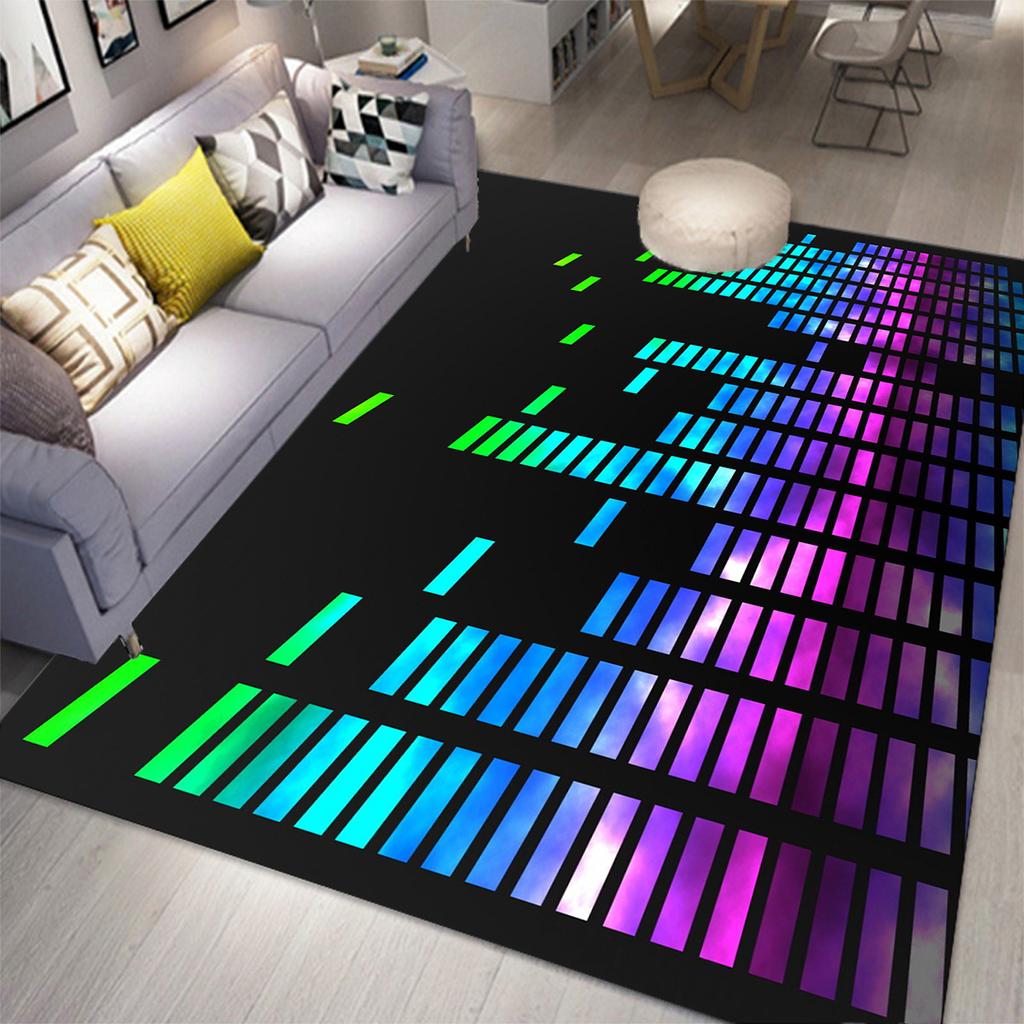 3D Music Carpet 3D Printing Carpets for Living Room Bedroom Decor Carpet Flannel Home Floor Mat Music Area Rugs