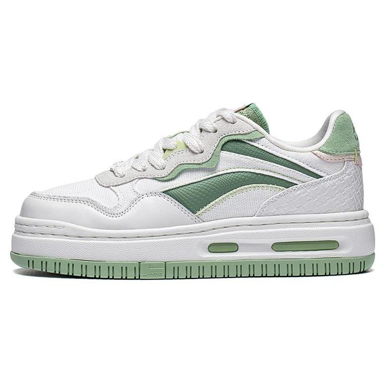 (WMNS) Li-Ning Future C1 White Green Women s AGCT120-3 EU 37