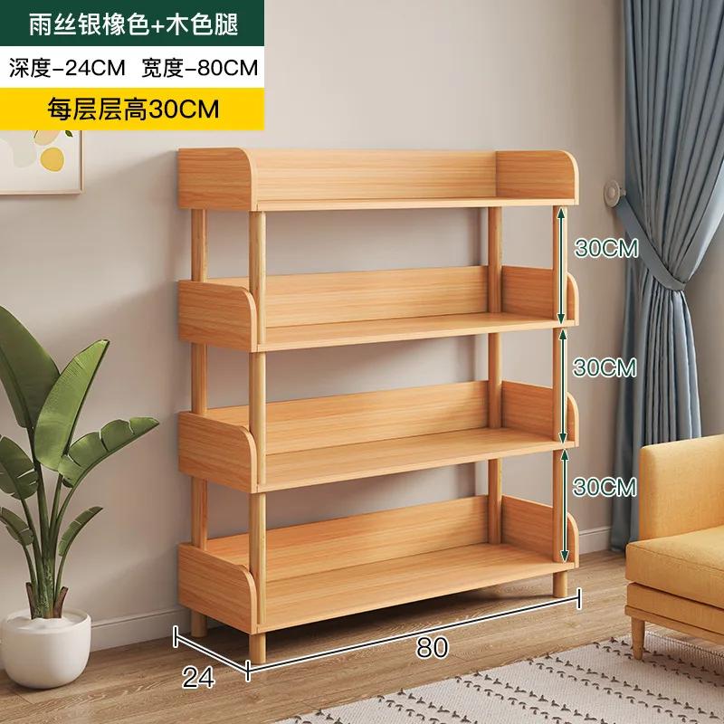 Multi-layer Storage Shelf – Simple Display Stand for Living Room, Floor Bookshelf & Bedroom Cabinet