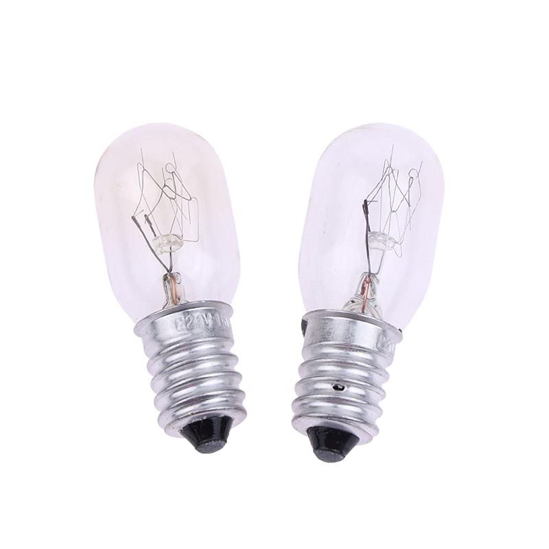 2Pcs E14 15W High Temperature Resistant Refrigerator Bulb Microwave Oven Replacement Light Toaster/Steam Bulb Light
