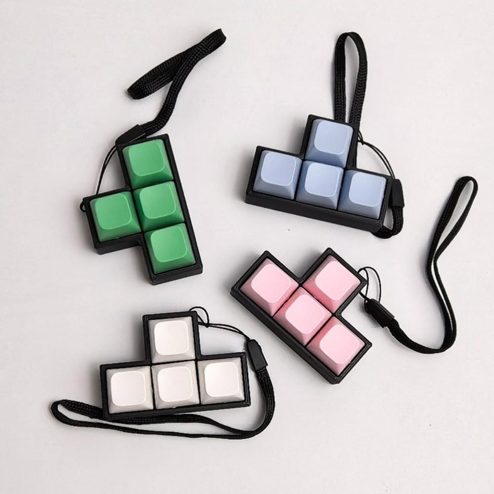 Keycap Finger Keyboard Cap T-shaped Clicker Toy Relaxing Pendant  for Adults