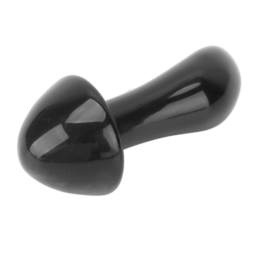 Mushroom Shape Massage Stones Gua Sha Massage Jadestone Scraping Stone Relaxing Body Black