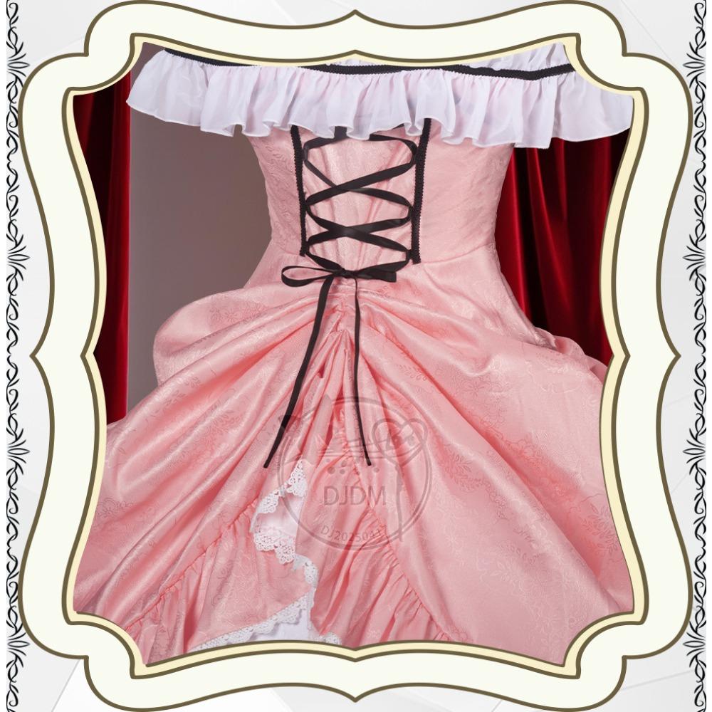 Kuroshitsuji Ciel Robin Cosplay Dress Set, Secondary Anime Stage Role Play Outfit