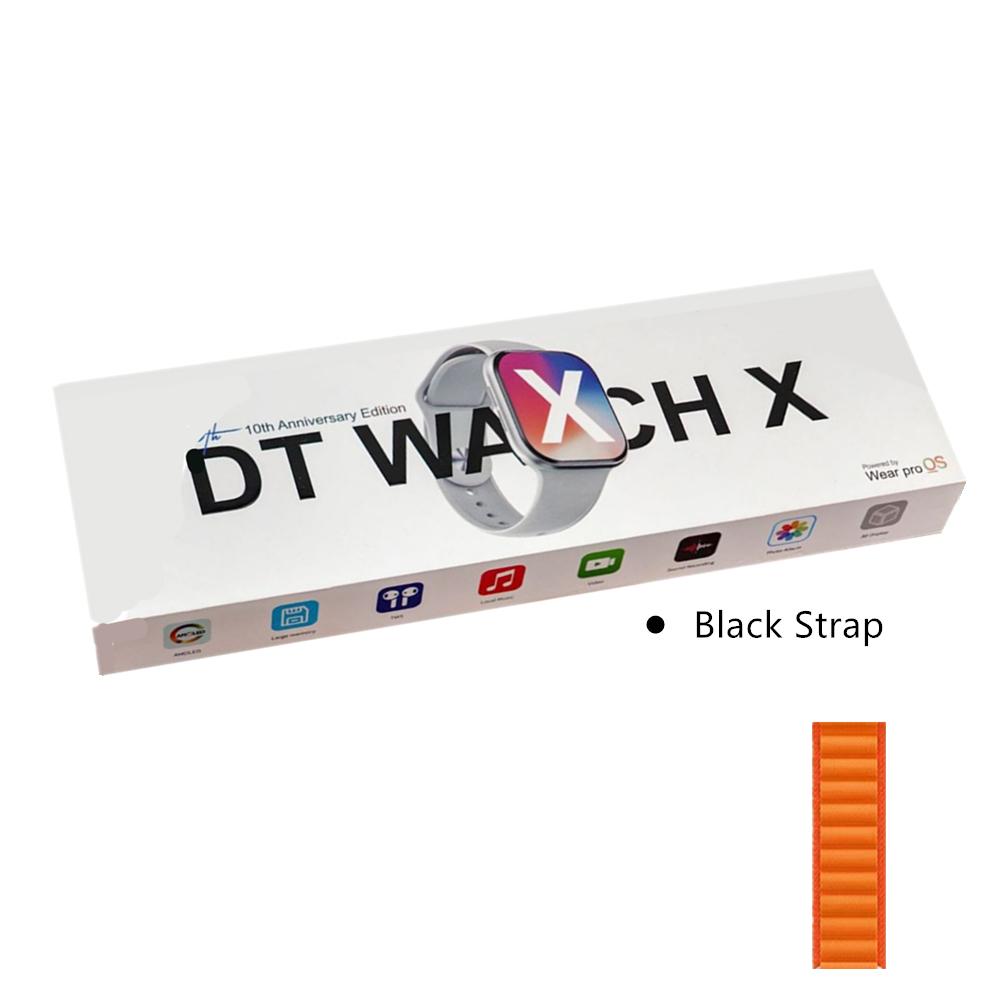

DT Watch X Смарт-годинник 4 ГБ ПЗП GPS NFC AMOLED Дисплей Bluetooth Дзвінки Музичний плеєр Сумісний з Android та iOS Нова Серія 10