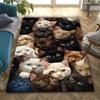 Wild Bears Mountainous Terrain Carpet Is Suitable For Living Room And Bedroom Doormats Office Balcony Decorative Carpet A6