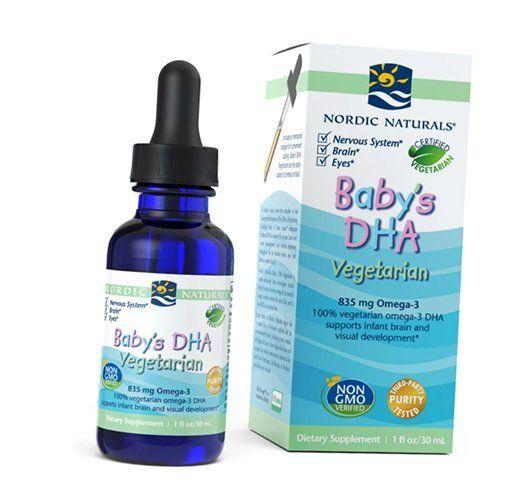 

Рідкий риб ячий жир для дітей, Baby s DHA Vegetarian, Nordic Naturals 30мл (67352004) 30ml