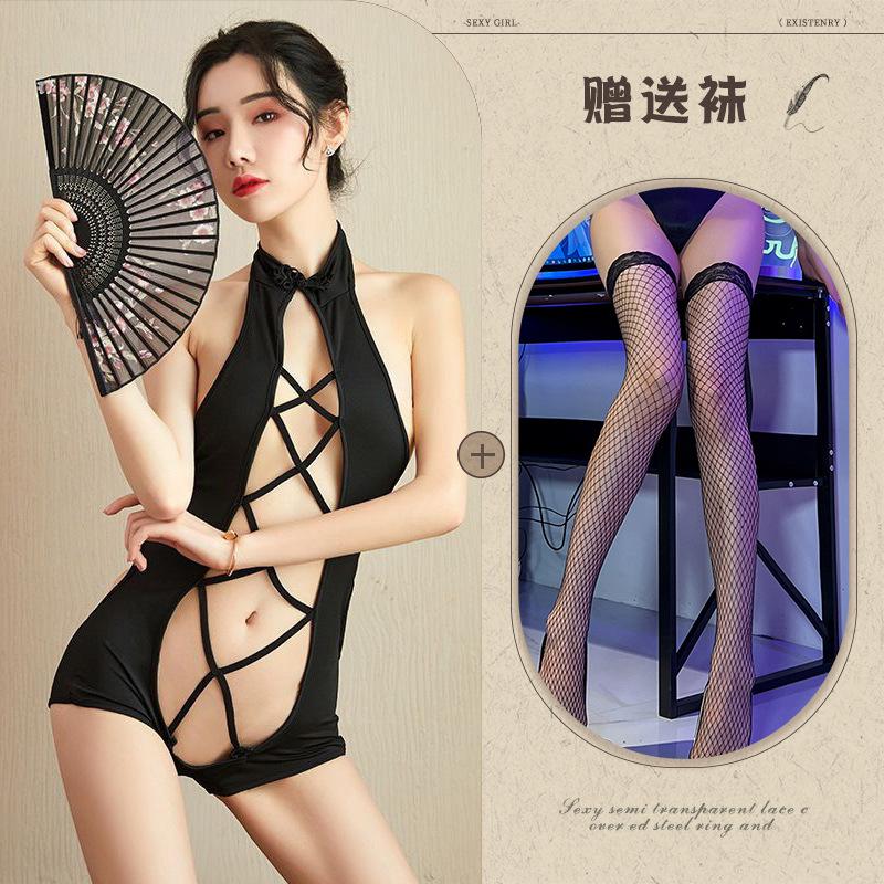 Nuovo intimo sexy pigiama sexy bidimensionale carino cavo schiena scoperta tentazione stile retrò uniforme 155