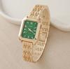 New Casual Fashion Steel Belt Diamond Women'S Watch Square Digital Gypsy Student Quartz Watch