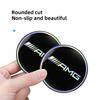AAVP1 2Pcs Car Emblem Coaster Water Cup Pad Color Anti-Slip Mat For Mercedes Benz AMG GLC W203 W206 W220 W205 W211 W212 W201 W210 W108