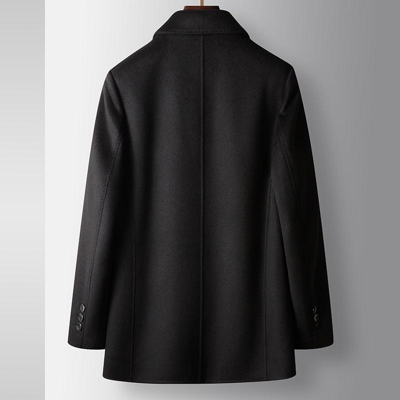 Herbst und Winter Executive Revers Business Take-off Daunenweste Mittelalte und junge Leute Beidseitige Tweedjacke