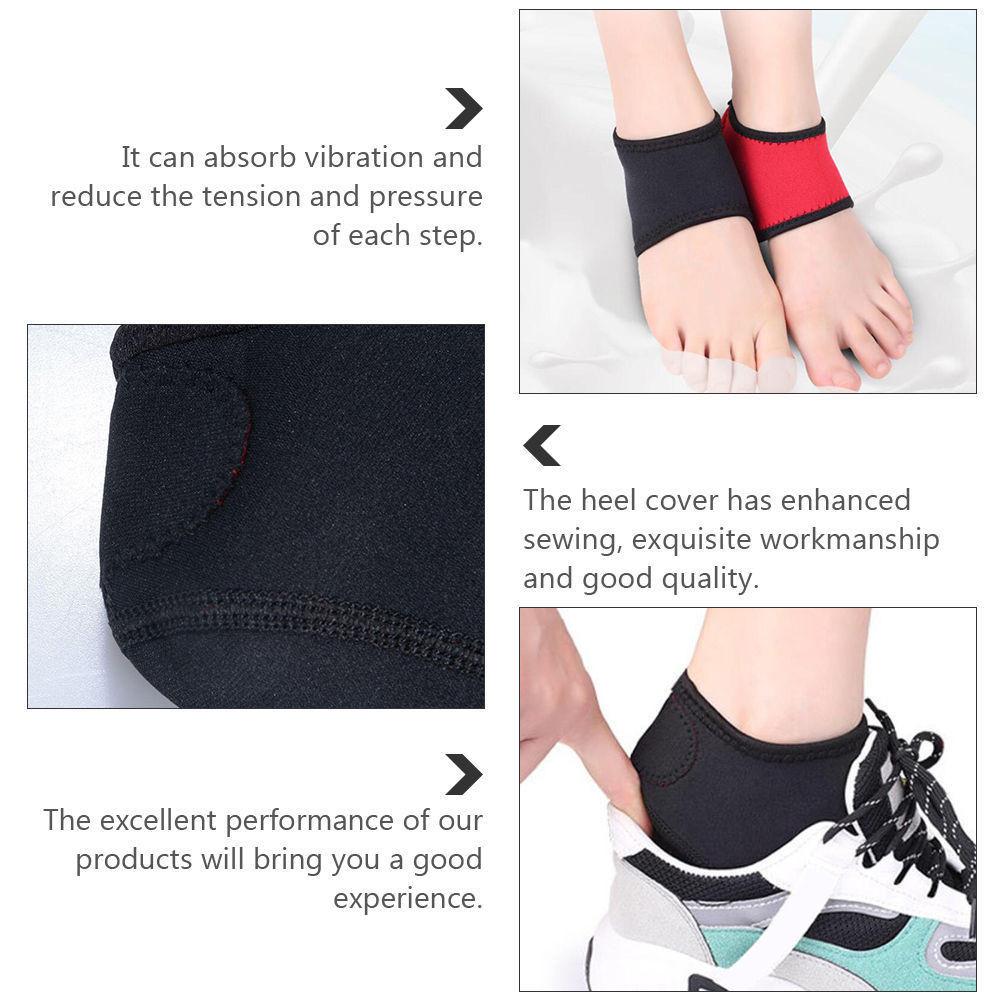 1Pair Plantar Fasciitis Heel Protectors, Heel Cushion Support for Heel Pain Relief, Achilles Tendinitis, Foot Pain, Dry Feet