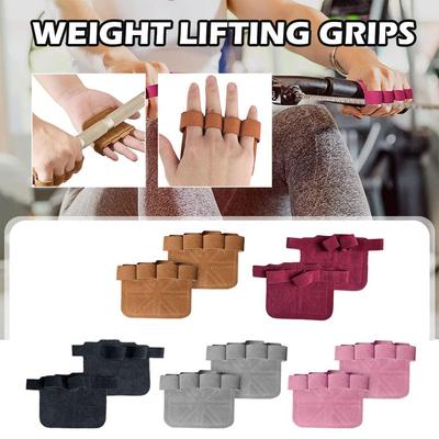 Hebe-Hantel-Schlupfhandschuhe Gewichtheber-Griffe Fitnessstudio Fitness Hand Hanteln Schutz Gym Zubehör Griffe Powerlifting P F3U3