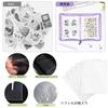 Large A5 size transparent sticker binder with star perfect for Features removable clear Ideal for and displaying Includes 20 transparent Blue pattern,