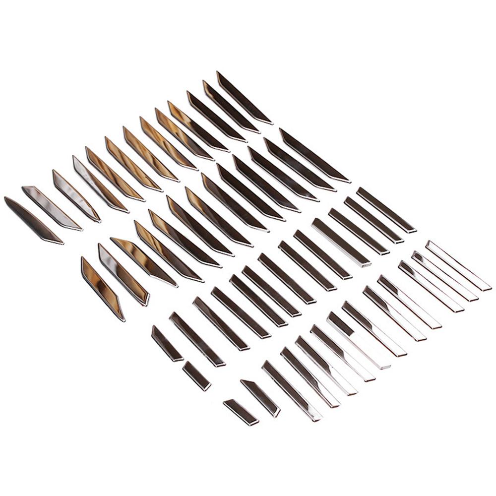 Front Bumper Mesh Grille Decor Sticker Stainless Steel For Toyota RAV4 2020-2021