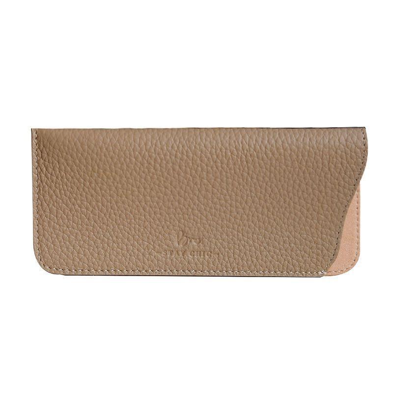 Sac à lunettes en cuir souple portable ins étui à lunettes lunettes de soleil de compression pour hommes et femmes sac de rangement pour lunettes de myopie housse de protection