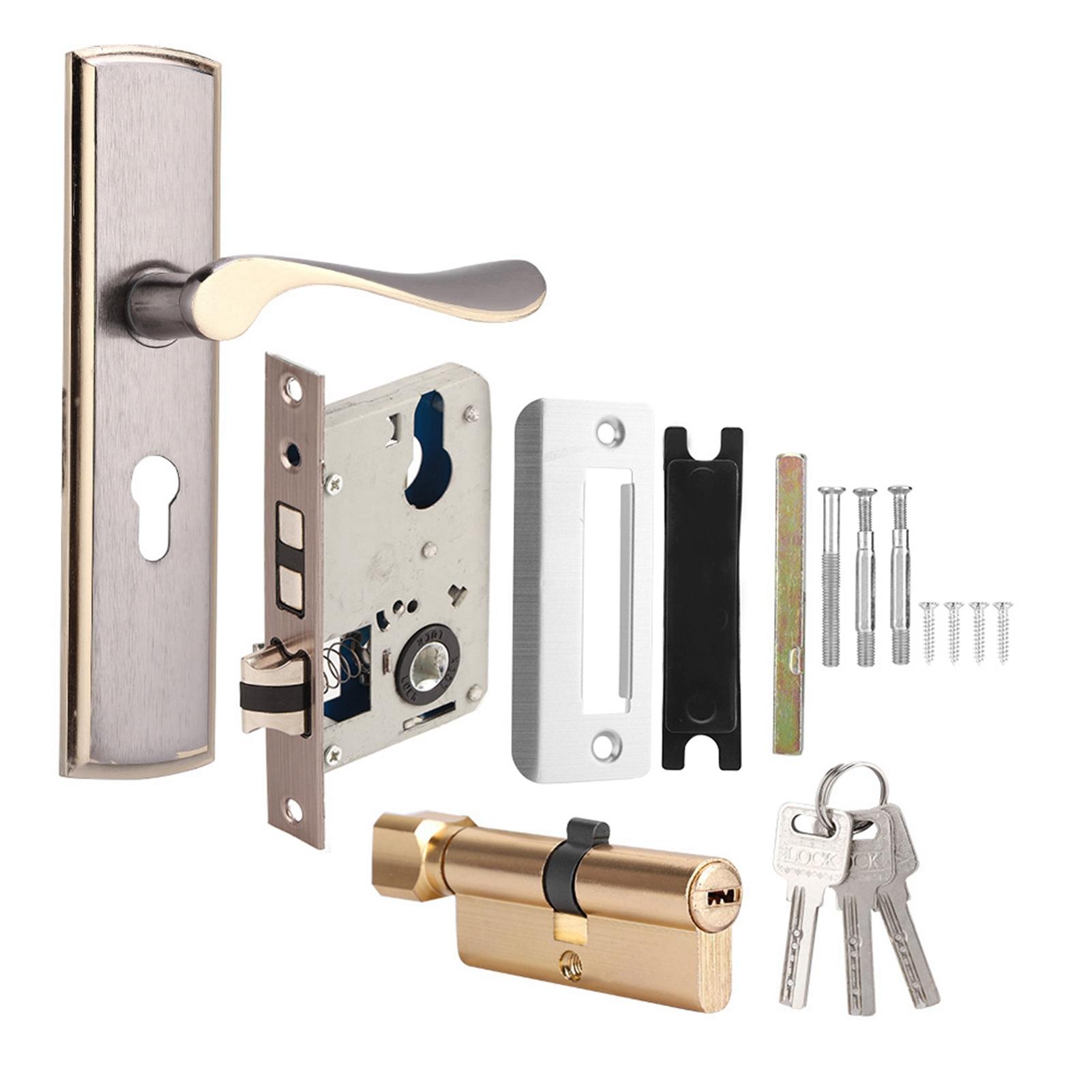 

Durable Aluminum Door Lock for Home Security Indoor Bedroom Living Room