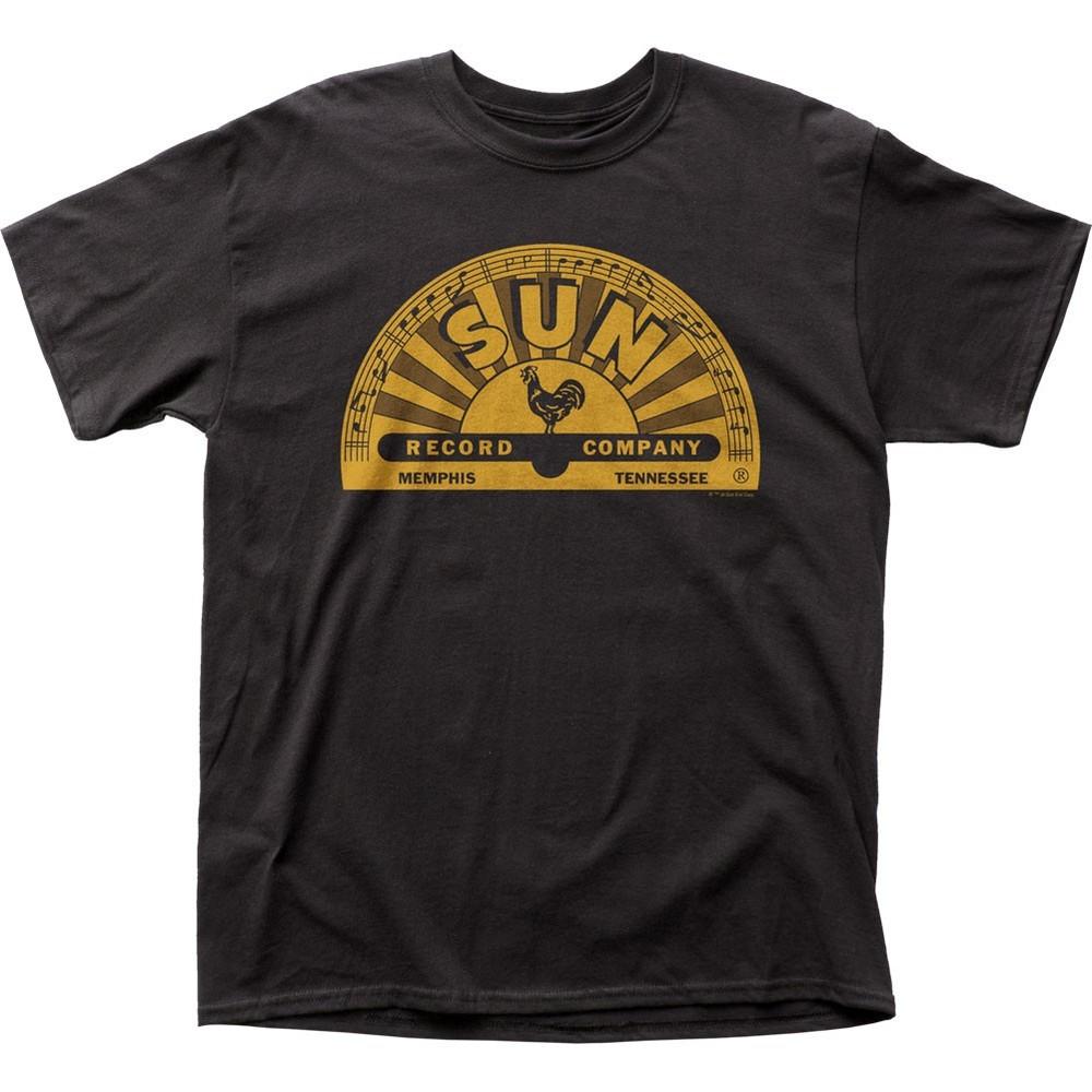 

Sun Records Memphis Logo Mens T Shirt Music Classic Concert Rock Band Tee Black Unisex T-Shirt XL