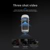 3 Kameras Dash Cam 2 Zoll Klarer Auto-Rückspiegel Auto-Videoaufnahme-Camcorder Mehrsprachiges Auto