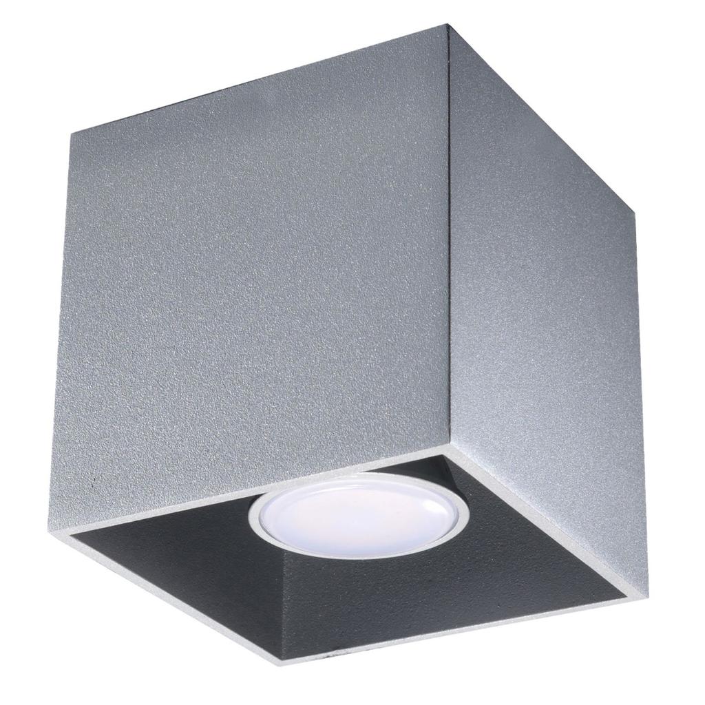 Plafon Delta 1 Gu10 Szary Alu Lumilo 00.114.24