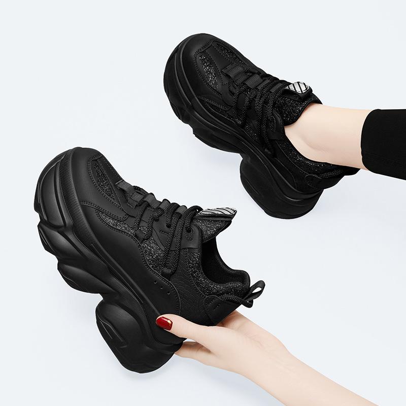 Platform dad shoes women's shoes little white shoes New year's new breathable spring and summer sports women's versatile casual shoes
