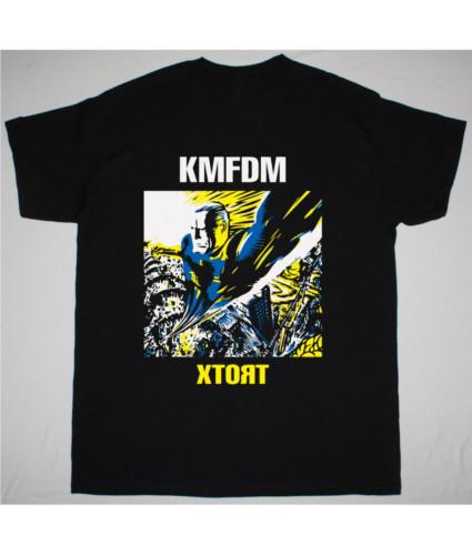 Футболка KMFDM с коротким рукавом, хлопок, черная, женская, мужская, все размеры от S до 5XL, унисекс L