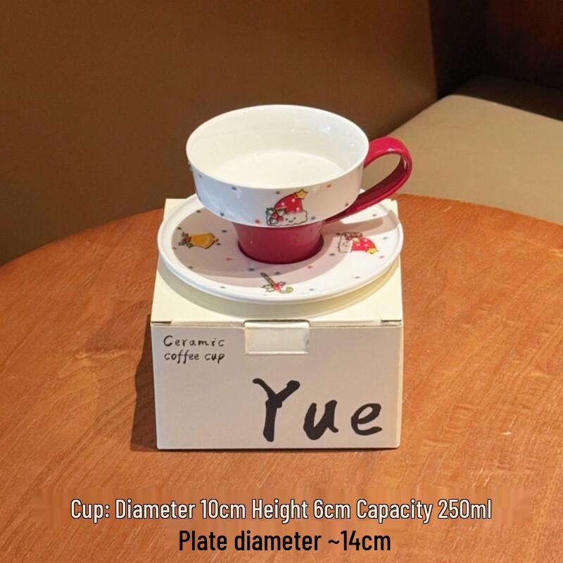 

Hand-painted Ceramic Coffee Cup and Saucer Set