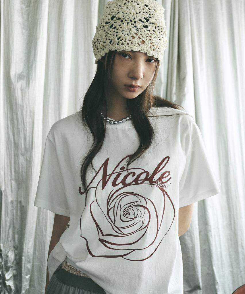 Nigaennikol Nicole Rose Sleeve Top_Cream Burgundy