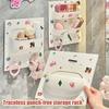 Cartoon Cat Multifunctional Storage Rack For Bathroom Cosmetics Plastic Wall Without Mark Punching Storage Rack Diy Decoration