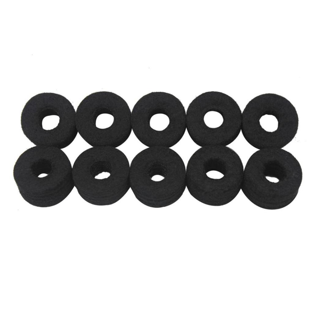 10pcs Drum Set Cymbal Felts Hi Hat Washers Instrument Kit Protector