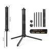 Multifunctional Outdoor Tripod: Aluminum Alloy Spike with Ball Head for Camping, Lighting, and Camera/Live Streaming