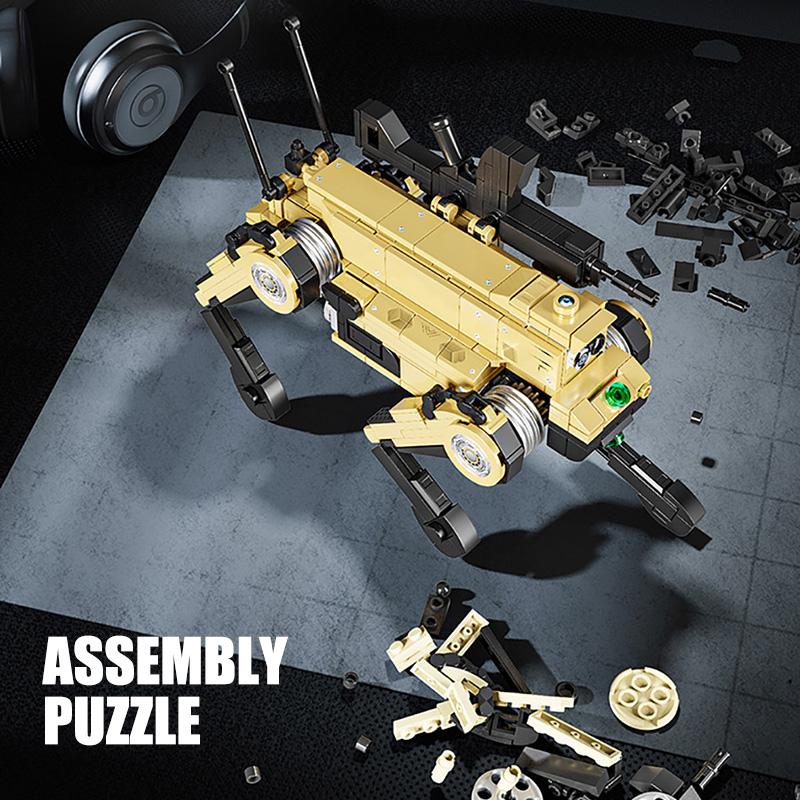 Army-Design Superior-Grade Moc First-Class 826Pcs Robotic Superior-Grade Dog Weapons Superior-Grade Construction-Set Construction-Blocks