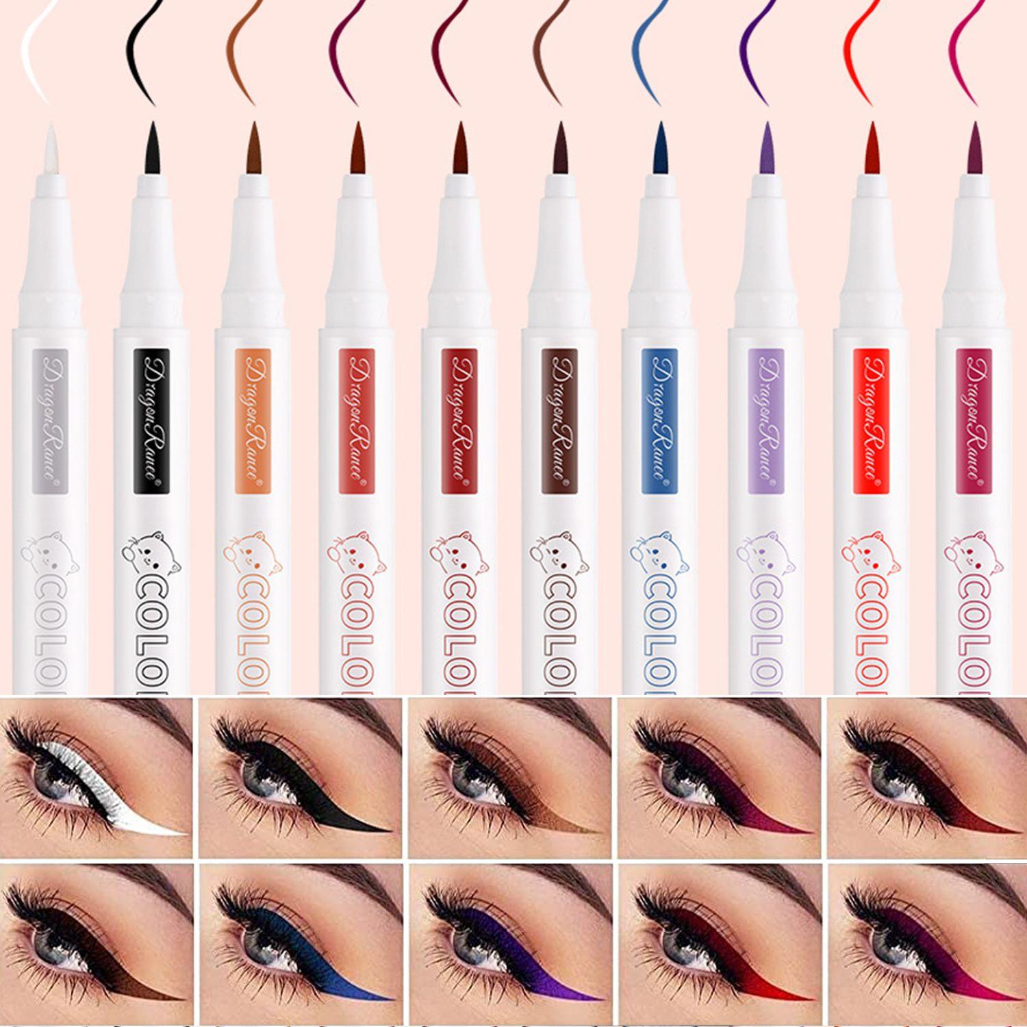 

Новый водонепроницаемый косметический цветной косметический макияж, подводка для глаз, карандаш для подводки глаз