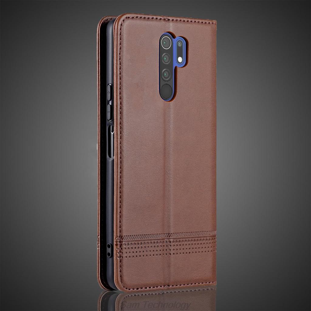 Deluxe Magnetic Adsorption Leather Fitted Case for Xiaomi Redmi 9 Redmi9 Flip Cover Protective Case Capa Fundas Coque
