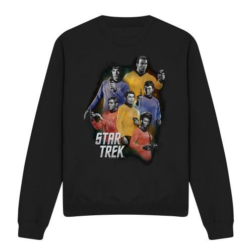 STAR TREK Unisex Adult Galaxy Glow Sweatshirt