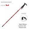 Outdoor Aluminum Trekking Pole/Walking Stick: Straight, T-Grip, Curved, Telescopic Options for Hiking and Skiing.