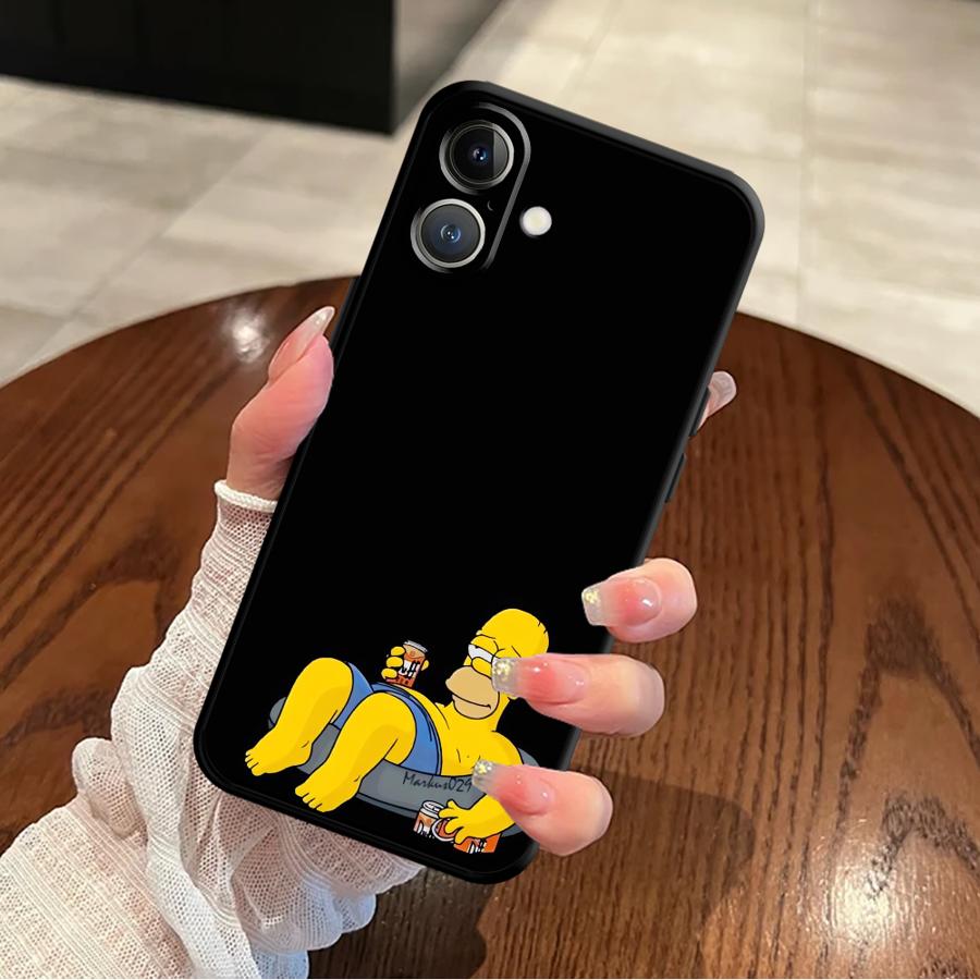 Simpson's Father's Daily Routine Soft Back Phone Cover Case for iPhone X XS XR 7 8 12 13 Mini 15 Plus 11 17 16 Pro Max SE 17Air