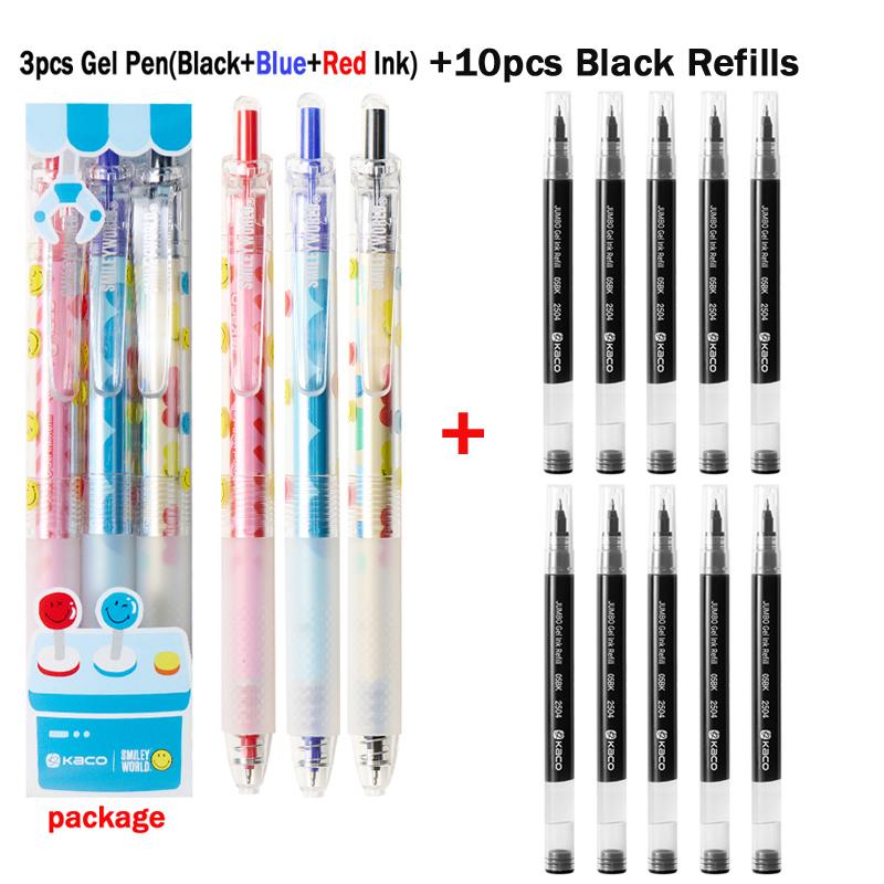 KACO X SMILEYWORLD Retractable Gel Pen,Cute Happy Vending Machine 1800M Large Capacity Quick-Dry Ink For Office School Homework
