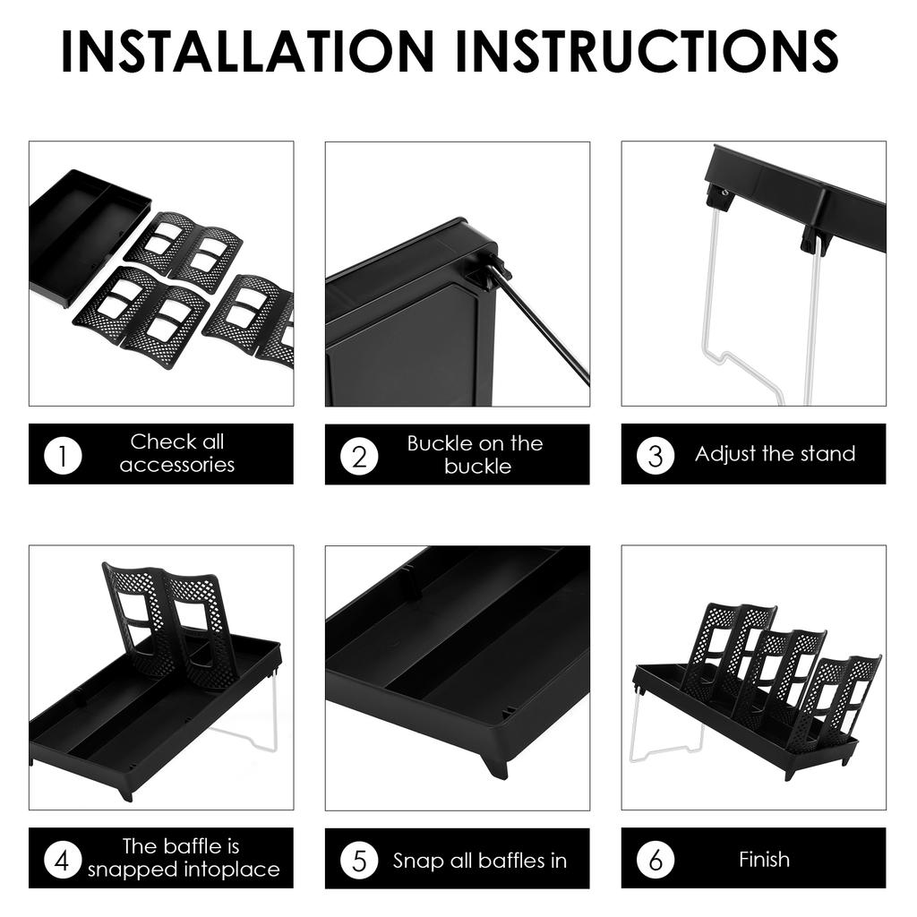 Disposable Cup Holder Adjustable Paper Cup Dispenser Coffee Cup Storage Rack with Straw Holder Counter Desktop Organizers