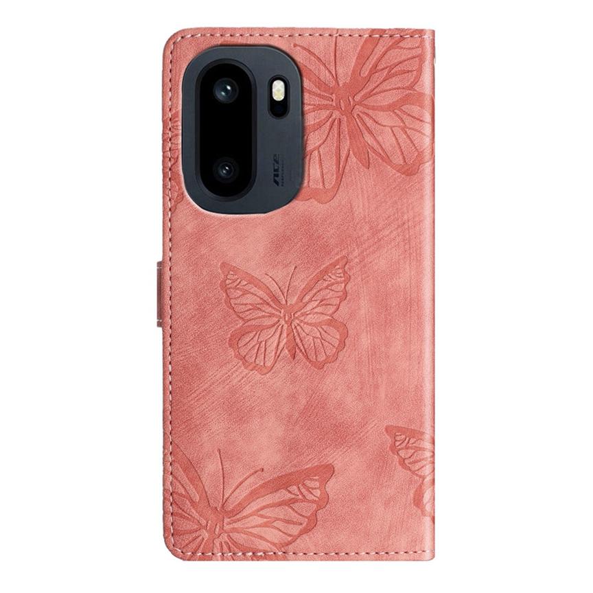 For OnePlus 15R 5G/Ace 6T 5G/Ace 6 5G Case Butterfly Design Flip Wallet Leather Phone Cover Skin-Touch