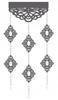 K19 Modern Curtain Lambrequin with Openwork Pendants OZDOB Window Decoration